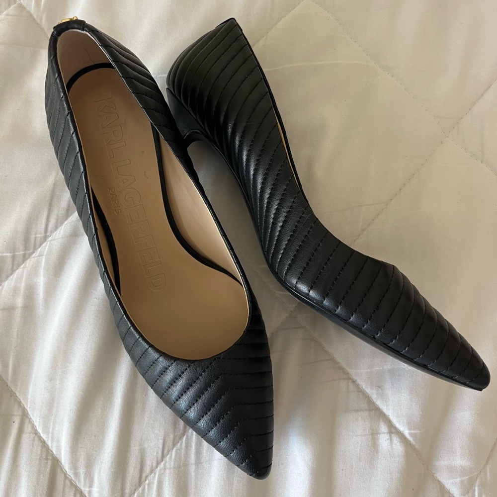 Karl Lagerfeld Black Heels